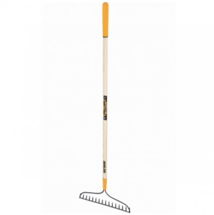 True Temper 16 Tine Heavy-Duty Steel Head Bow Rake 