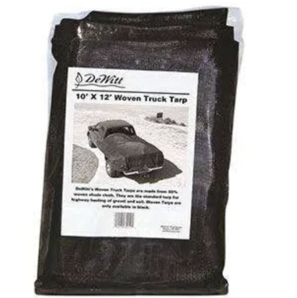 DeWitt Woven Black Truck Tarp 10' x 12'