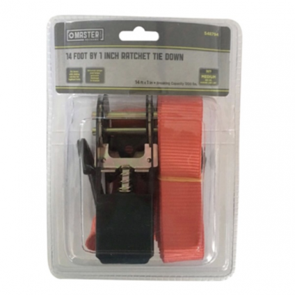 Master Mechanic Ratchet Tie-Down 1" x 14'