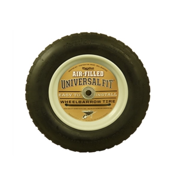 Air Filled Wheelbarrow Tire � Universal Fit