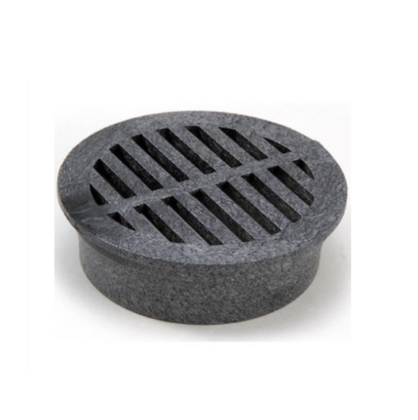 Black Round Drain Grate 4"