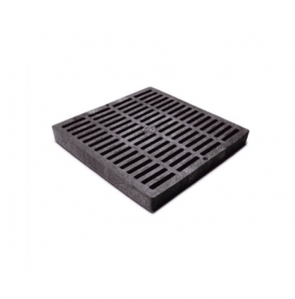 Black Square Catch Basin Grate 12" x 12"