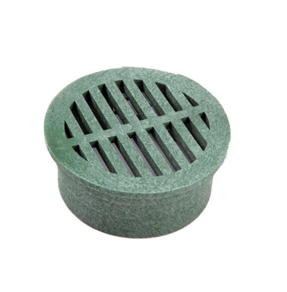 Green Round Drain Grate&nbsp;&nbsp;6"