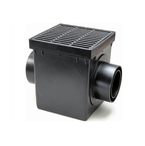 Double Outlet Catch Basin Kit, 9"