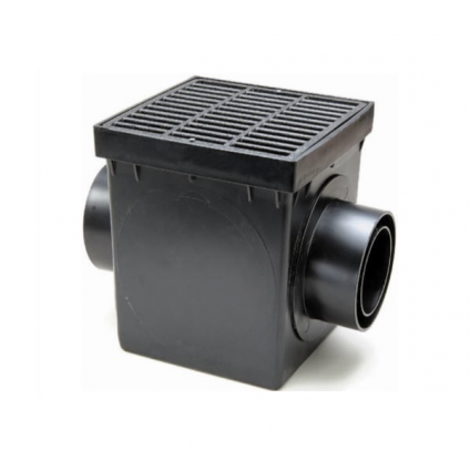 Double Outlet Catch Basin Kit, 9"