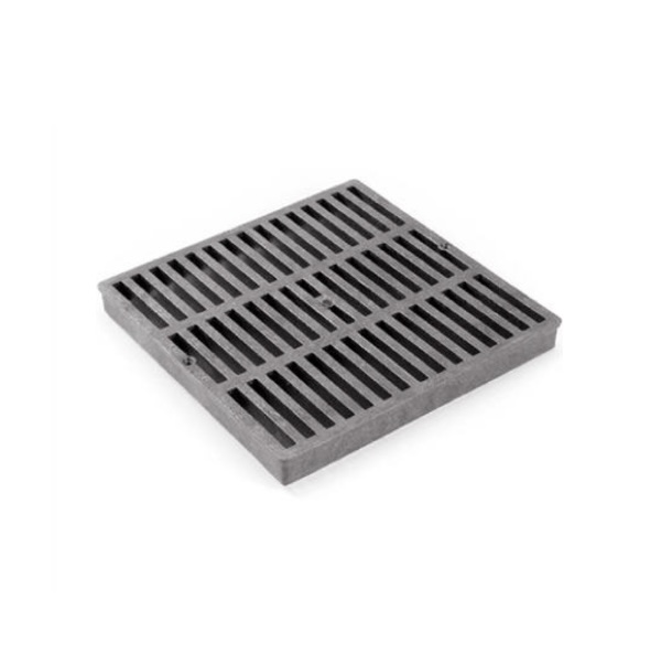 Black Square Catch Basin Grate 9"