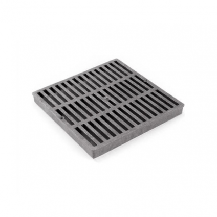 Black Square Catch Basin Grate 9"