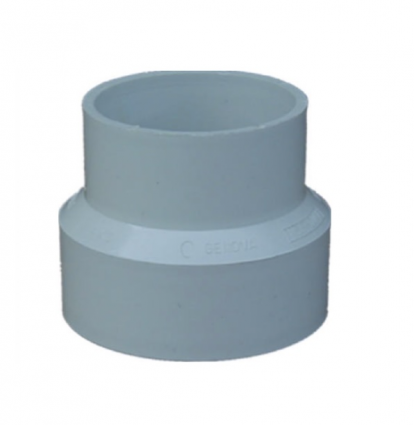 PVC Pipe Sewer Drain Reducing Coupling 4" x 3" 