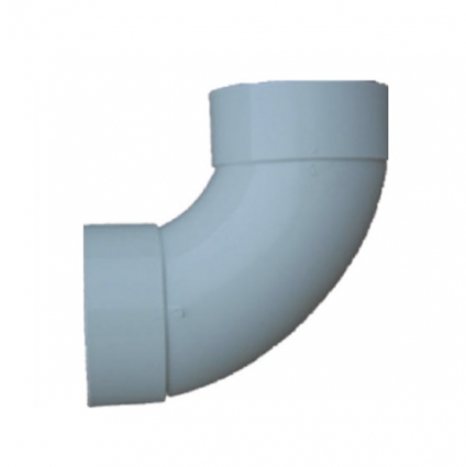 PVC Pipe Sewer And Drain 90-Degree Long Turn Elbow, 4 In