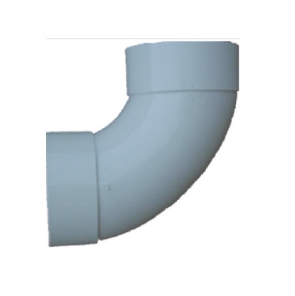 PVC Sewer & Drain Sanitary Long Turn Elbow, 90-Degree, 6 In.&nbsp;&nbsp; 