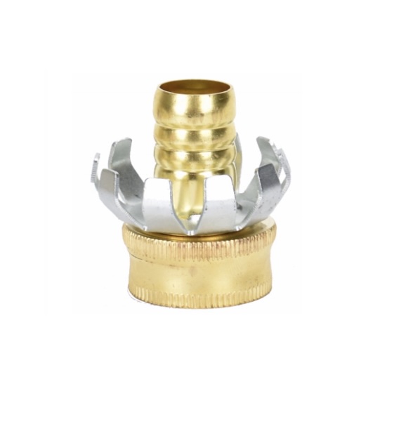 Brass Clincher Hose Mender 5/8" Female