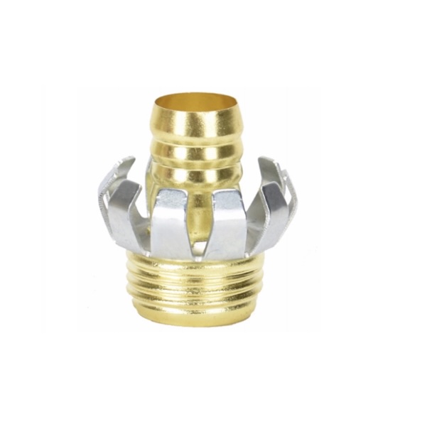 Brass Clincher Hose Mender 5/8" Male 