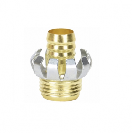 Brass Clincher Hose Mender 5/8" Male 