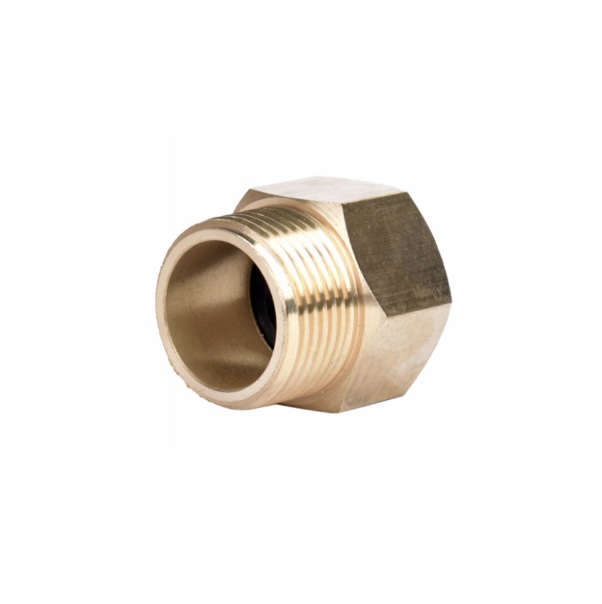 Brass Male Pipe to Female Hose Connector 3/4" x 3/4"