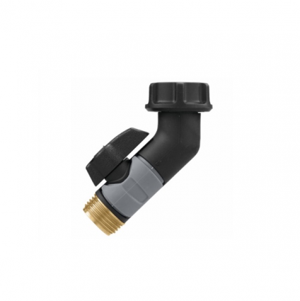 Metal Gooseneck Hose Connector with Shut-Off