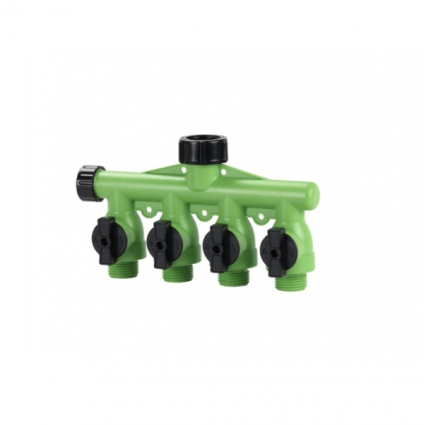 Premium Four-Way Poly Hose Manifold