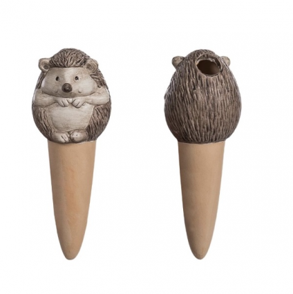 Terra-Cotta Hedgehog Watering Stake 6"