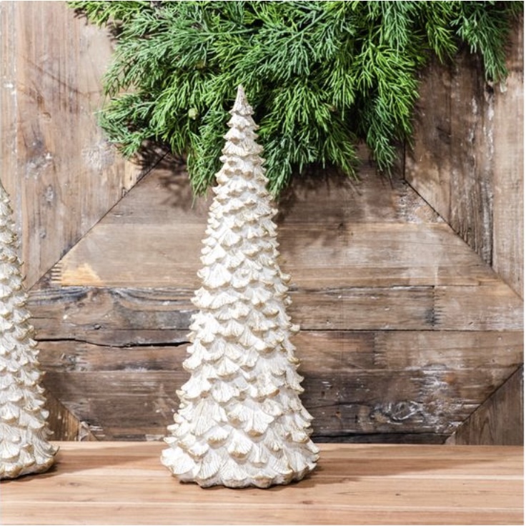 Snowy Gold Tree 15"