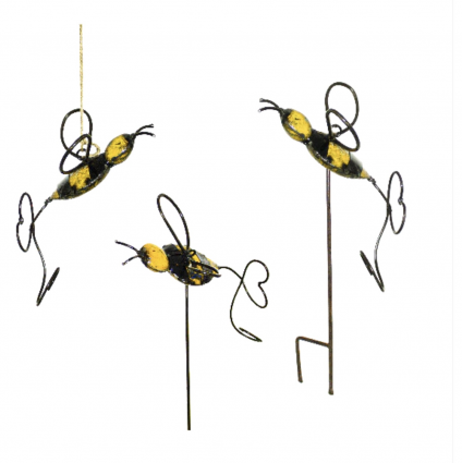 Mini Buzzy Bees Garden Stakes 10"