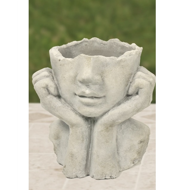 Small Shrug Face Planter 5.5"W x 7"H