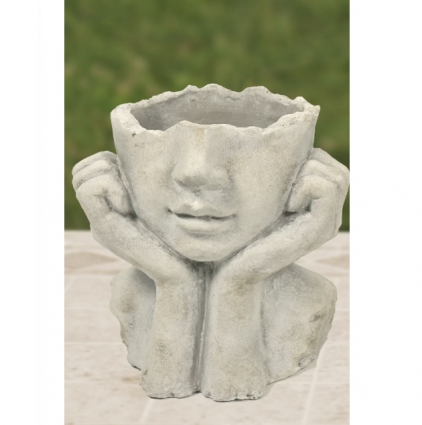 Small Shrug Face Planter 5.5"W x 7"H