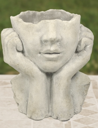 Big Shrug Face Planter 6.5"W x 8.5"H
