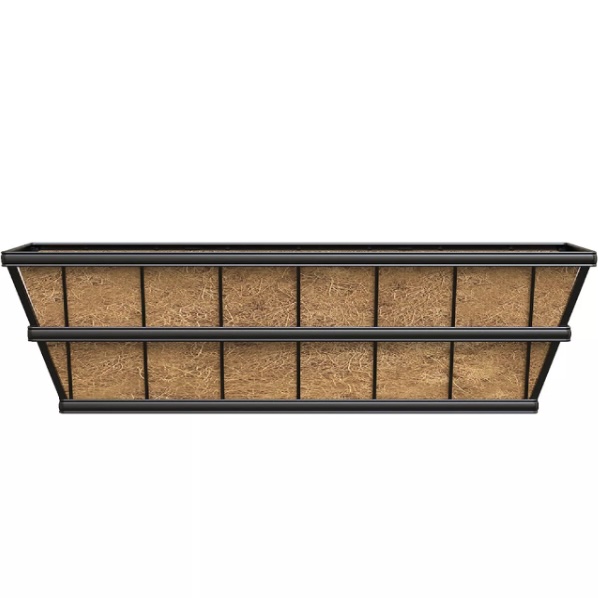 Black Steel Modern Farmhouse Planter 30"