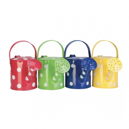 Metal Polka Dot Watering Can 1/2 Gallon