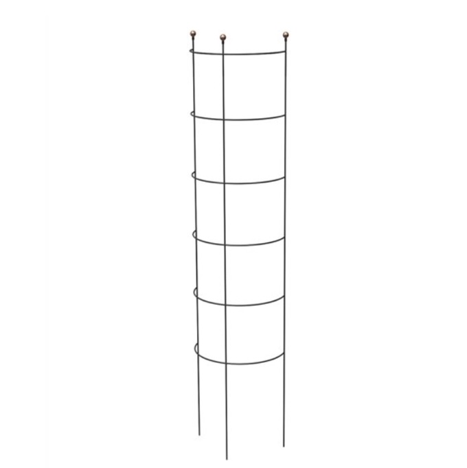 Modern Farmhouse Black Metal Half-Round Trellis 57"