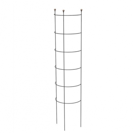 Modern Farmhouse Black Metal Half-Round Trellis 57"