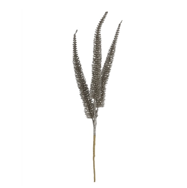Champagne Glitter Fern Spray 28"