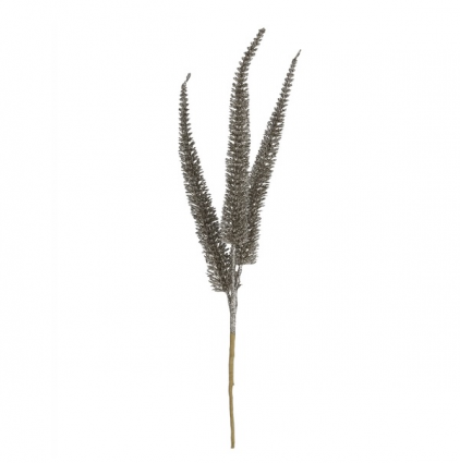 Champagne Glitter Fern Spray 28"