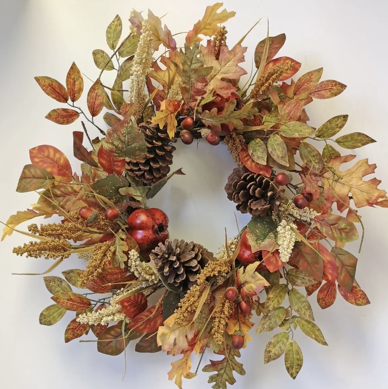 Pomegranate Wreath 24"