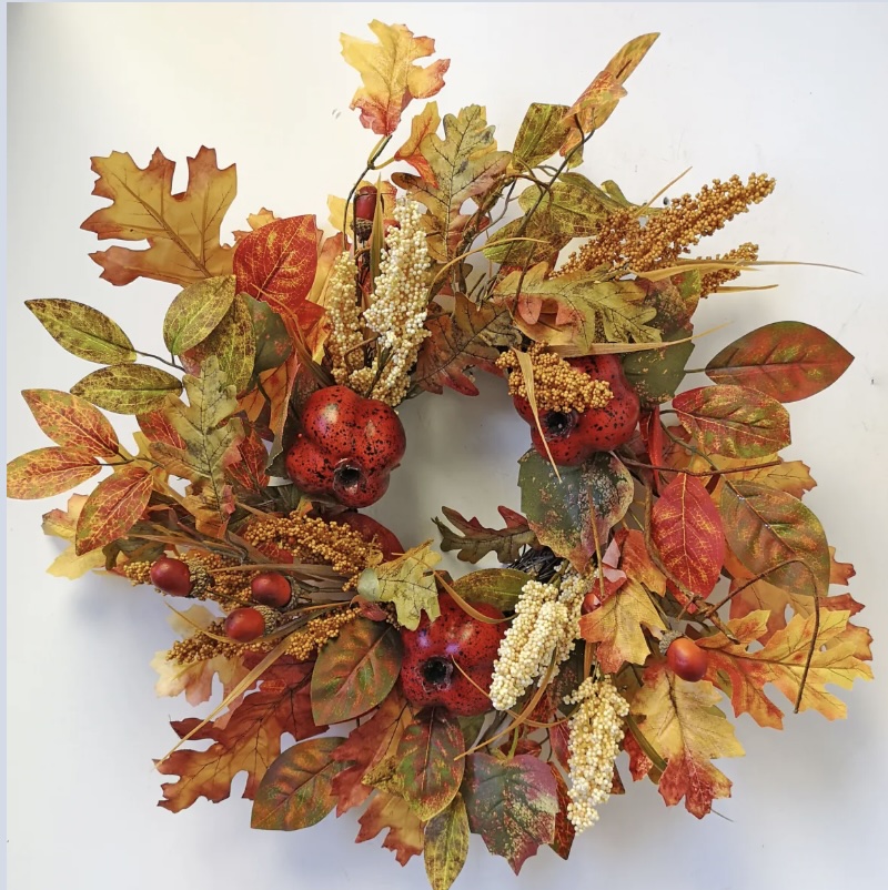 Pomegranate Wreath 16"
