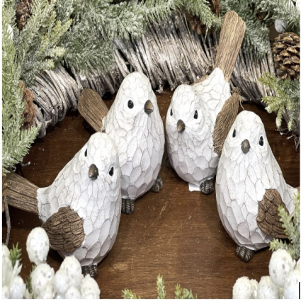 Winter White Bird 5" (sold separately)