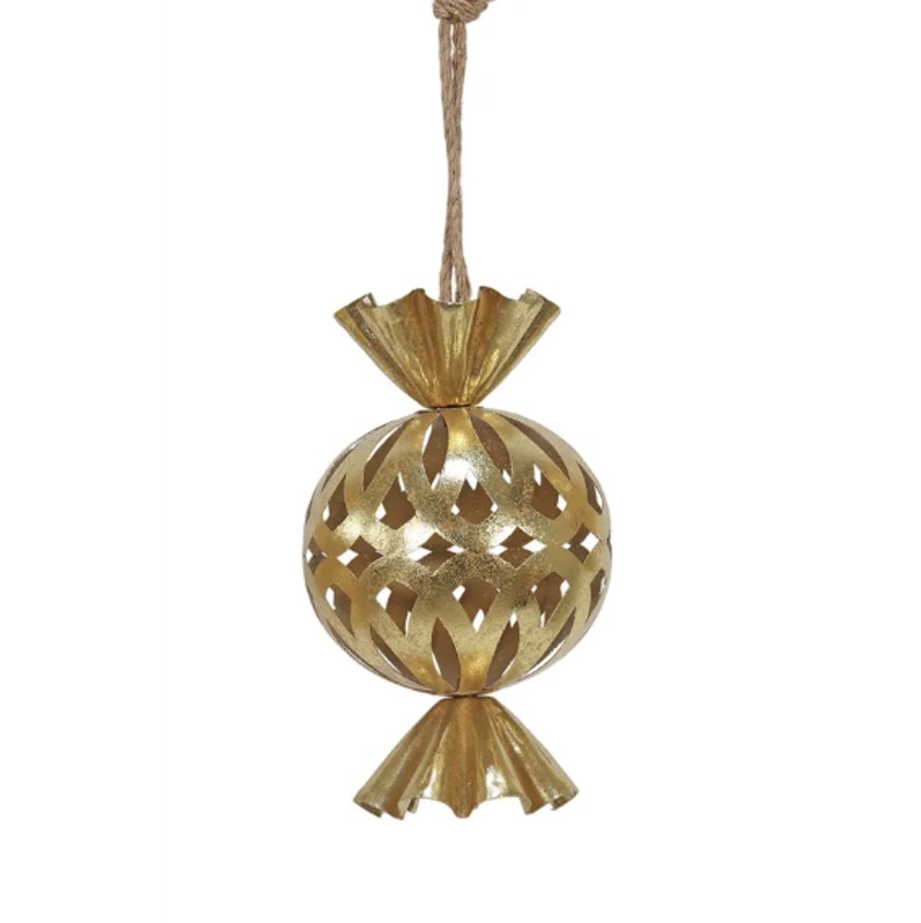 Gold Candy Bell Ornament 7"X 10" 