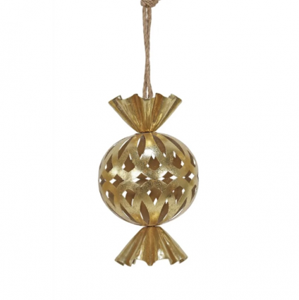 Gold Candy Bell Ornament 7"X 10" 