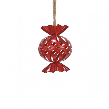 Red Candy Bell Ornament 5" x 8"