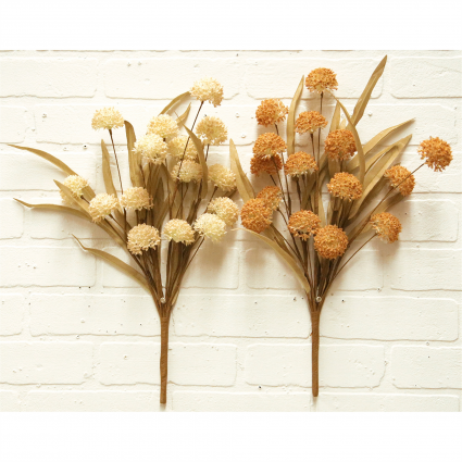 Autumn Burr Floral Pick 18" (Sold Separately)