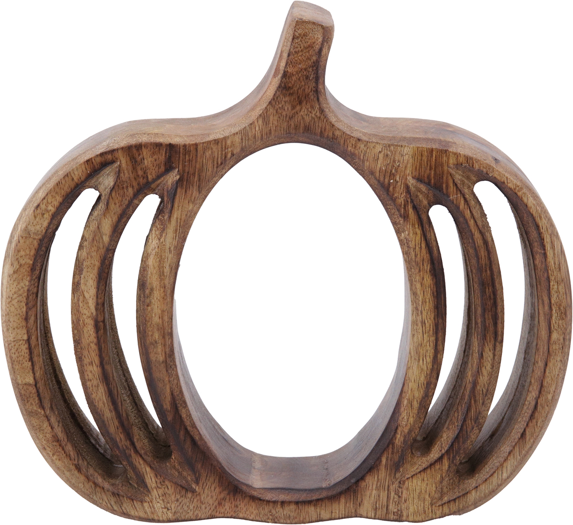 Mango Wood Pumpkin Frame 10"