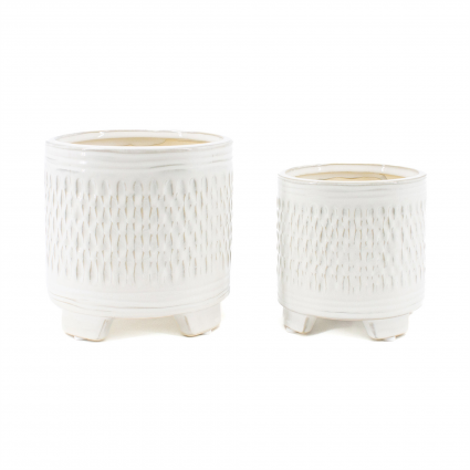 Small Round Porcelain Planter 5"