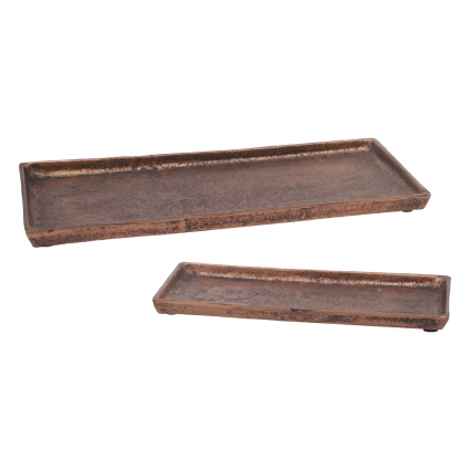 Small Bronze Rectangular Tray 11" X 5" 