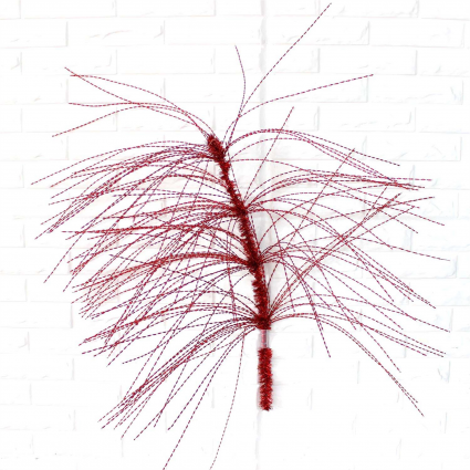 Red Wispy Decorative Pick 36"