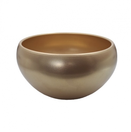 Luna Gold Effect Powder-Coated Bowl 7.8"