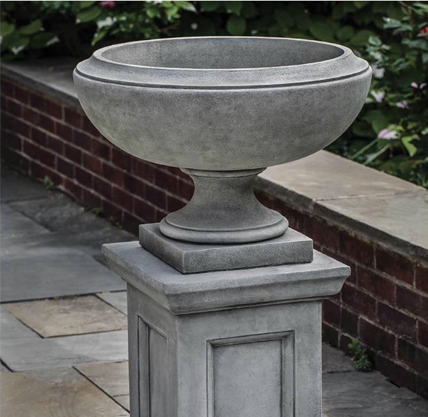 Small Jensen Cast Stone Urn