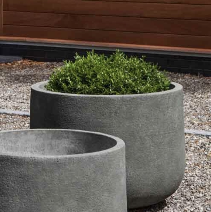 Medium Tribeca Cast Stone Planter