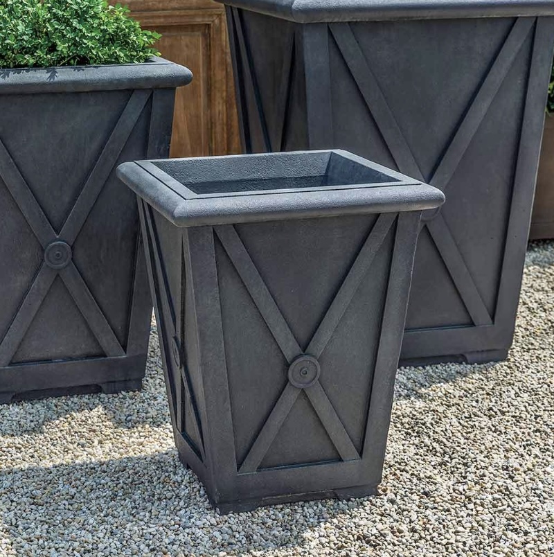Small Directoire Cast Stone Planter