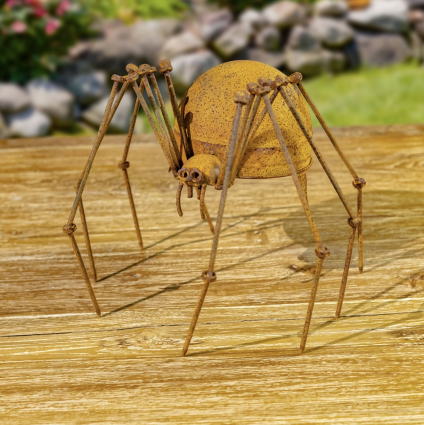 Whisper Small Metal Arachnid Garden Figurine 10.5"