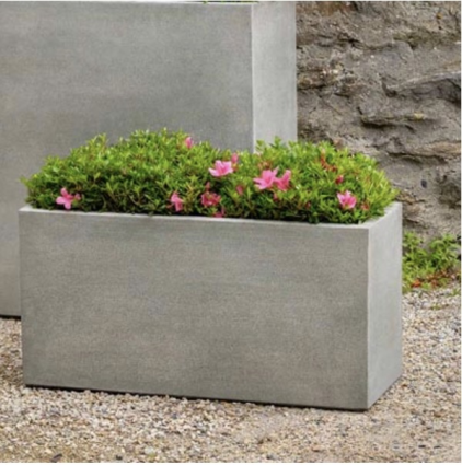 Metro Box Cast Stone Planter