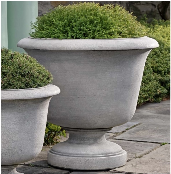 Large Sag Harbor Cast Stone Urn